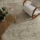 Machine Washable Rugs for Living Room: 6x9 Area Rugs for Bedroom Vintage Stain Resistant Non Slip Low Pile Lightweight Boho Carpet for Kitchen Dining Room Farmhouse Kids Room Nursery