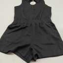 ANRABESS Romper for Womens 2025 Summer Dressy Casual Sleeveless V Neck One Piece Short Jumpsuit Lounge Travel Outfits Clothes S