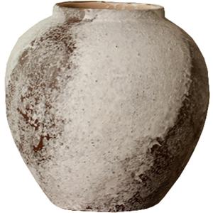 Small Vase Desktop Vase Wabi-sabi Style Vase Ceramic Vase Porcelain Vase Decoration for Living Room Flower Arrangement(20 * 20 * 10.5cm)