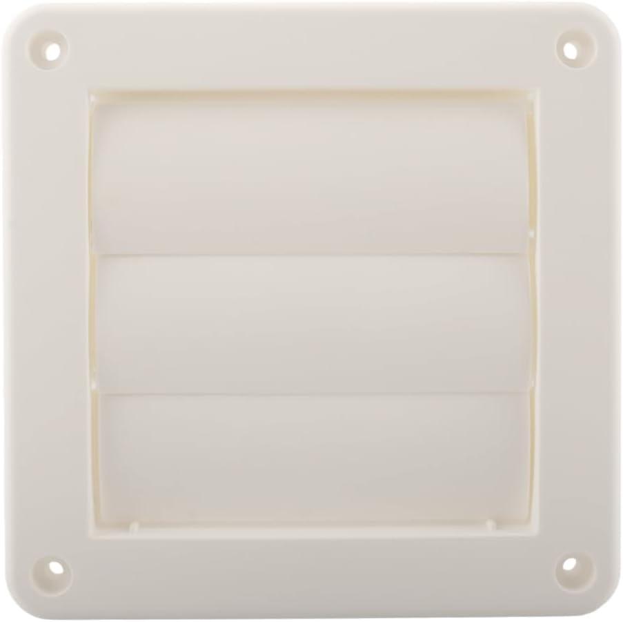 3 Inch Dryer Vent Cover 1475W White Plastic Louvered Vent Cover