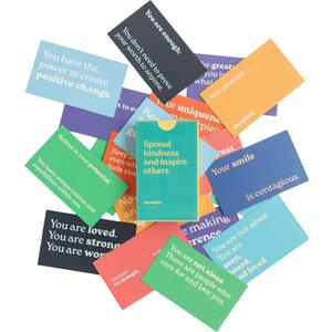 Motivational Cards | 30 Kindness Cards for Random Acts of Kindness | Inspirational Encouragement Affirmation Cards | Pocket Size Business Card 3.5 x 2.11 | Mental Health Positivity Appreciation Gifts