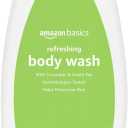 Amazon Basics Refreshing Nourishing Body Wash, Cucumber & Green Tea, Moisturizing, Paraben Free, Rich Lather, 22 fl oz (1-Pack)
