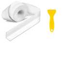 White Caulk Tape Self Adhesive Waterproof 1.97" x26.25Ft, Bathroom Peel & Stick Caulking Tape for Floor Tile Corner Trim & Shower, Toilet Bathtub Caulking Sealant Strip for Kitchen, Countertop, Sink