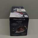 Rowenta Iron, Focus Excellence Stainless Steel Soleplate Steam Iron for Clothes, Retractable Cord, 400+ Microsteam Holes, Powerful steam, LED Display, 1750 W Ironing Clothes, Cordreel, Red DW5433