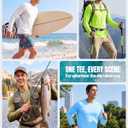 Boladeci Men's UPF 50+ Sun Protection UV SPF Shirts Long Sleeve Lightweight Quick Dry Swim T-Shirts Rash Guard (Gray, M)