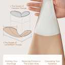 LUCKMEEY Cotton Thongs for Women Seamless Thongs for Women No Show Thong Panty Liners Workout G-String Thongs Underwear (3p-oatmilk Skin, M)