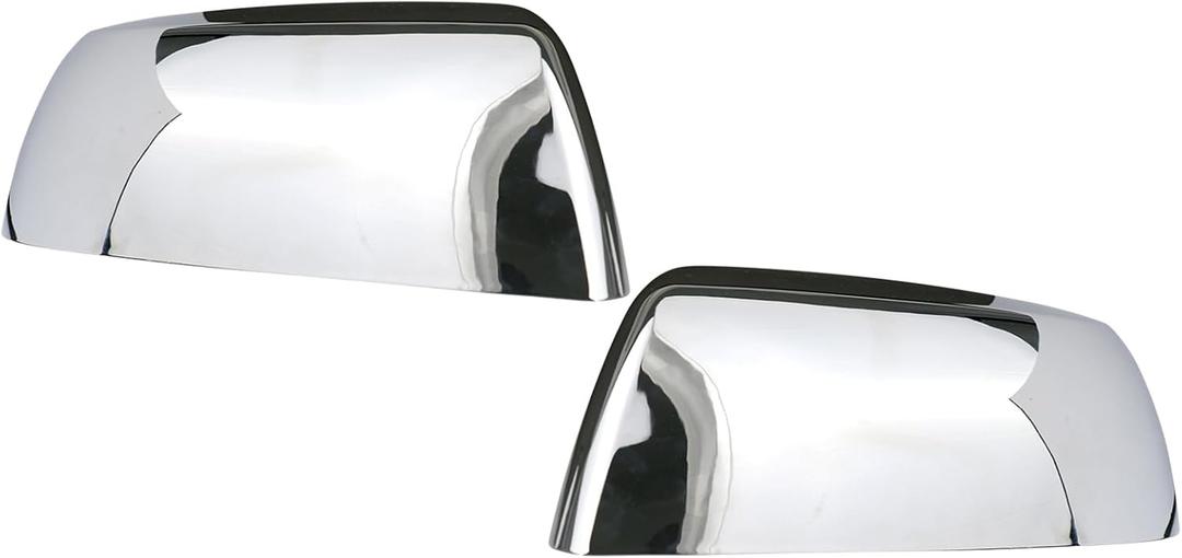 Osompar Chrome Outer Rear View Mirror Cover Cap Front Driver Passeger Side for Toyota Tundra 2007-2021 Toyota Sequoia