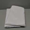 Obstal 2 Pack Table Clothes for 6 Foot Rectangle Tables - Water Resistant Washable Fabric Polyester Rectangle Table Cover Protector for Wedding, Banquet and Trade Shows, 72L x 30W x 30H Inches, White