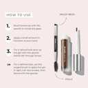 WUNDERBROW Eyebrow Gel, Waterproof, Smudgeproof, Long Lasting, Shade: Black/Brown, Vegan and Cruelty-Free