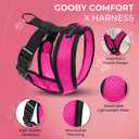 Gooby Comfort X Head in Harness - Flamingo Pink, Small - No Pull Dog Harness with Patented Choke-Free X Frame for Small Dogs Indoor/Outdoor Use