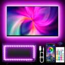 KANTUTOE TV Backlights, 13.1FT LED Lights for 32-65 Inch TV, RGB TV LED Lights Behind, Music Sync Bluetooth APP and Remote Control TV LED Strip Lights USB Powered for Gaming/Bedroom (Multicolor)