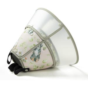 Fuz Bigaza Soft Dog Cone Collar for Large Medium Small Dogs After Surgery, Adjustable Pet Recovery E-Collar, Brown Small