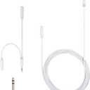 GE Headphone Adapter Kit, 3.5mm, Stereo Adapter, Extension Cable, and Audio Splitter, White, for Headphones, Stereo, MP3, Tablets, Smartphones and More, 34509 Line Cable | White