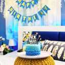 6 x Glittery 50th Happy Birthday Cake Topper with Star,Personalised 50 Birthday Cake Toppers Party Decorations Party Supplies for Men Women Black Gold
