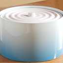 Ceramic Cat Water Fountain Cats Tower Water Dispenser 1L/33.82oz Dog Water Bowl Dispenser Cat Fountain for Cats Indoor Ultra Quiet Pump Blue