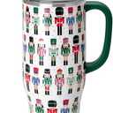 Swig Life 40oz Mega Mug, 40 oz Tumbler with Handle and Straw, Cup Holder Friendly, Dishwasher Safe, Extra Large Insulated Tumbler, Stainless Steel (Classic Nutcracker)