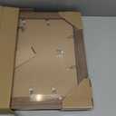 GraduationMall 11x14 Wooden Picture Frames,Display Photos 8x10 with Mat or 11x14 Without Mat,UV Protection Acrylic,Wall or Tabletop Display,Rustic Brown Set of 2