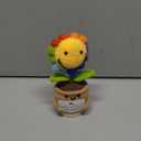 Sea Team Handmade Positive Rainbow Flower Crochet Doll with Emotional Support Card, Knitted Artificial Flower, Christmas Decoration, Appreciation Gift for Coworker, Friend, Bestie, Teacher