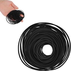 6 x 50 Pcs Recorder Rubber Belts Cassette Recorder Repair Maintenance Tape Machine Rubber Belt 40-135 mm Mix Flat Cassette Belts for DVD CD LD VCR Repeater Drives 1mm Width