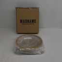 MAONAME 13" Clear Charger Plates Set of 12, Round Plate Chargers with Gold Beaded Rim, Table Charger for Dinner Plates, Plastic Chargers for Table Setting, Wedding Decor