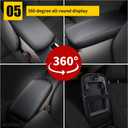 AOMSAZTO Console Covers for 2013-2018 Nissan Altima Armrest Covers for Nissan Altima Leather Black with Black Stiches