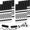 24 Pcs Washable Markers Bulk Broad Line Markers Coloring Conical Tip Large pens for Kids art projects, Teachers, Students, Toddlers, Party Favors, Classrooms, Donations(Black)