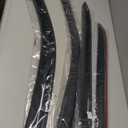 WV194109 Extra Durable In-Channel Wind Deflector Visor Rain Guard, Fit 2009-2018 Dodge Ram 1500 Crew Cab, 2010-2025 Ram 2500 & 3500 Crew & Mega Cab, 2019-2024 Ram 1500 Classic Crew Cab, Smoke, 4-Pcs