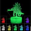 JIAKAI 3D Illusion Night Light,7 Colors Gradual Changing Touch Switch USB Table Lamp for Holiday Gifts or Home Decorations (09) BWL