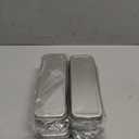 6 Pcs Tin Pencil Case Metal Pencil Case Empty Hinged Stainless Steel Box Rectangular for Brushes Crayon