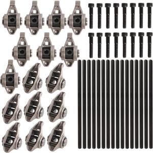 Rocker Arms and Bolts with Trunion Kit, for LS1 LS2 LS6 LR4 Vortec, for 5300 LM7 L59 LM4 L33 4.8 5.3 5.7 6.0 L Engine#OE 10214664, 12681275