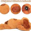 JellyMallow 5lbs 24 Inch Dog Weighted Stuffed Animals, Weighted Dog Plush, Weighted Stuffed Animal Plushies Pillows Gifts for Adults, Women, Men, Boys, Girls and Kids