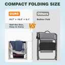 SUNNYFEEL Oversized Camping Directors Chair 2 Pack, Portable Folding Lawn Chairs for Adults Heavy Duty with Side Table,Pocket for Beach, Fishing,Picnic,Concert Outdoor, Foldable Camp Chairs