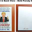 6 x Funny Birthday Card for Men  Humorous Greeting Card for Husband, Boyfriend, Dad or Friend, Tremendous Man Parody Style, Unique Gag Gift for Him (SRM02)