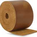 Ringsun 2 Inches Wide Flat Leather Straps for Crafts, Full Grain Leather Strips Cord String for Crafts, Tooling (2mm Thick 72.5 Inches Long Bourbon Brown)