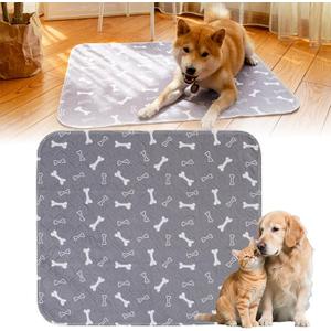 PuppyPad Pee Pads, Reusable Puppy Pads with Pheromones, Durable LeakProof & AntiSlip Pet Training Pads for Dogs Indoor Use (Medium：16" × 24")