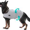 Meifsou Dog Anxiety Vest, Skin-Friendly Thunder Jacket for Dogs, Dog Calming Shirt for Thunder, Fireworks, Vet Visits and Separation - Keep Pet Calm Without Medicine & Training, Anti Anxiety for Dogs M