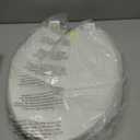 Gerber Round Front Toilet Seat with Cover, Standard Close, Quick & Easy Install, Heavy-Duty Plastic, Durable & Fade-Resistant, White GC55012043