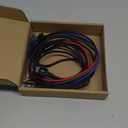 Multi Charging Cable 3.5A Multiple Charger Cable Braided 4 in 1 Multi USB Cable Fast Charging Cord with IP/Type C/Micro Ports for Cell Phones/iPhone Series/Tablets/Samsung Galaxy & More (2Pack 4Ft)