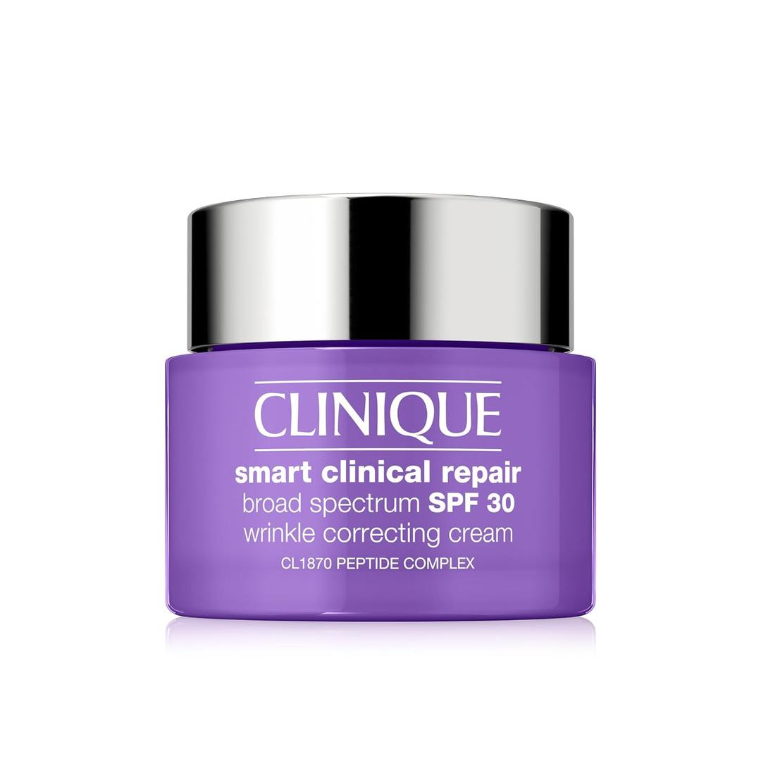 Clinique Smart Clinical Repair Broad Spectrum SPF 30 Wrinkle Correcting Cream with Peptides, Hyaluronic Acid + Glycerin | Protecting + Repairing