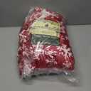 PAVILIA Red Snowflake Christmas Sherpa Throw Blanket, Ultra Soft Reversible Fleece Sherpa 50x60 Winter Blanket for Couch & Bed, Cozy Christmas Home Decor