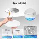 LVWIT Recessed Lighting 6 Inch, Recessed Lights Color Selectable 2700/3000/4000/5000/6000K 5CCT, 10W(120W Equivalent) Dimmable LED Can Lights with E26,LED Retrofit Recessed Light 6 Inch, 6 Pack