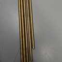 MECCANIXITY Brass Rods 1/4 Inch x 35 Inch Brass Solid Round Rod for Handle Pin DIY Craft Material Pack of 5