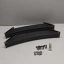 2 Pack Heavy Duty 2''x4'' (Actual: 1.5''x3.2'') Integrated Arc 45 Angle Support Bracket, for Gazebos, Decks, Porches, etc., Wood Post and Beam Angle Support Brackets (Black-Sanded)
