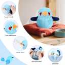 Cat Toys Flapping Birds with Catnip Bags, Rechargeable Chirping Interactive Cat Toy Kicker, Lifelike Birdie Tweets, Indoor Enrichment Moving Wings Cat Exercise Toys for All Breeds Kitten Dog(Bluebird)
