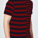 SSLR Mens Striped T Shirt Cotton Tee Shirts Crewneck Long Sleeve Tee Shirts for Men (L)