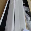 King Size Upholstered Bed Frame with Adjustable Headboard, Faux Leather Platform Bed with Wood Slats, Lychee Grain Leather, No Box Spring Needed, Easy Assembly, Noise Free, White