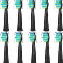 Toothbrush Replacement Heads for Fairywill,Replacement Brush Heads for Fairy Will, Electric Toothbrush Head for FW-507/508/551/515/917/959,FW-D1/D3/D7/D8, 10 Pack