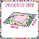 Seenelling Mahjong Mat Non-Slip Neoprene Mat 31.5", Tropical Peacock