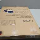 LZRS 2-Panel Freestanding Adjustable Wooden Dog Gate30 Tall Foldable Pet Barrier with Support Feet, Solid Hardwood & Chew-Resistant Steel Wire for Doorways, Hallways, and Stairs, White