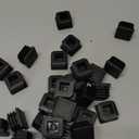 1" Square Tubing End Caps, Plastic Square Plugs 25 mm x 25 mm for Chair Glide Floor Protector Tubing Post End Cap Black (30 Pack)